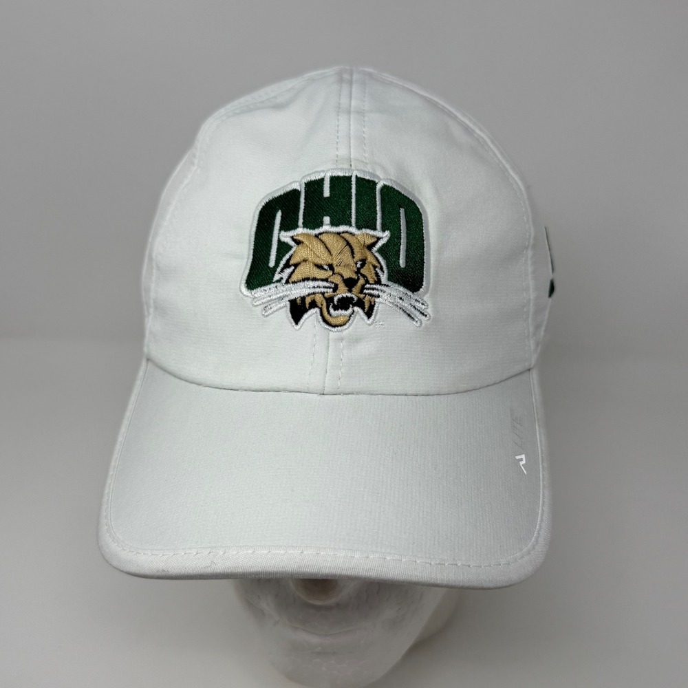Ohio Bobcats Russell Athletics A-Lite 410L Performance Hat White Adjustable Cap